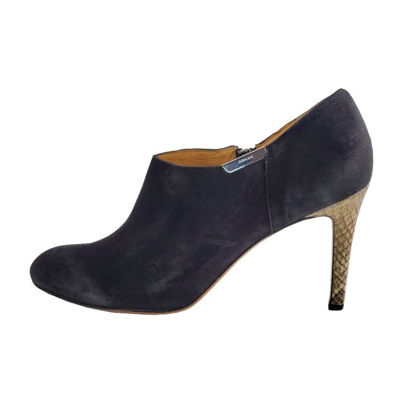 Coach Women's Seneca Suede Snake Heel Leather Boot - Picture 1 of 5